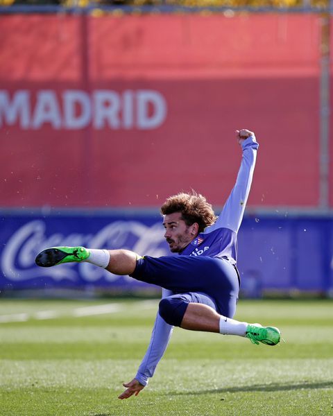Antoine Griezmann in training.