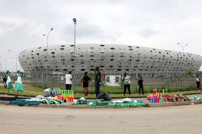 Outside the Godswill Akpabio Stadium in Uyo, Akwa Ibom State, Nigeria, on September 6, 2025 || Image credit: Imago