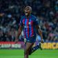 December 21, 2022, BARCELONA, BARCELONA, SPAIN: Asisat Oshoala of FC Barcelona, Barca celebrates a goal during UEFA WomenÃ¢â‚¬â ¢s Champions League, football match played between FC Barcelona and FC Rosengard at Spotify Camp Nou on November 24, 2022