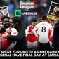 Arsenal vs Manchester United: As it happened