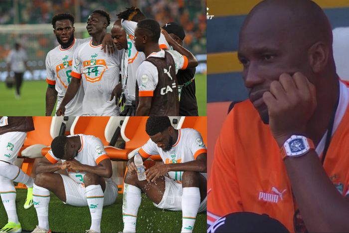See reactions as Drogba close to tears in Ivory Coast's 4-0 loss to Equatorial Guinea in their AFCON 2023 final group game.