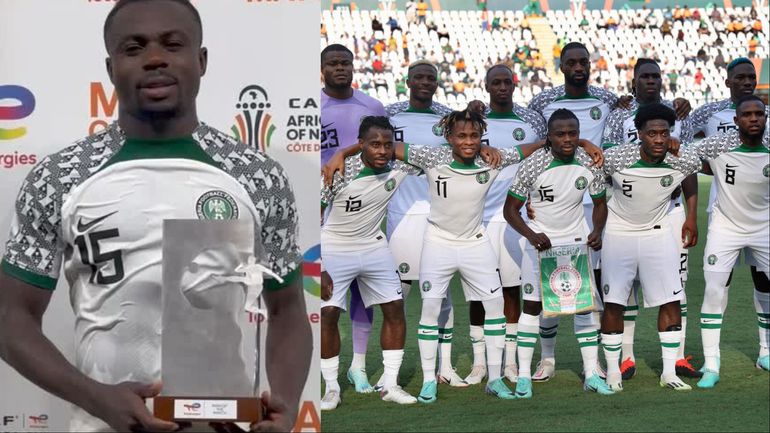 Nigerians are not happy with Moses Simon despite Man of the in the Super Eagles' 1-0 win against Guinea Bissau in their final AFCON 2023 group game.