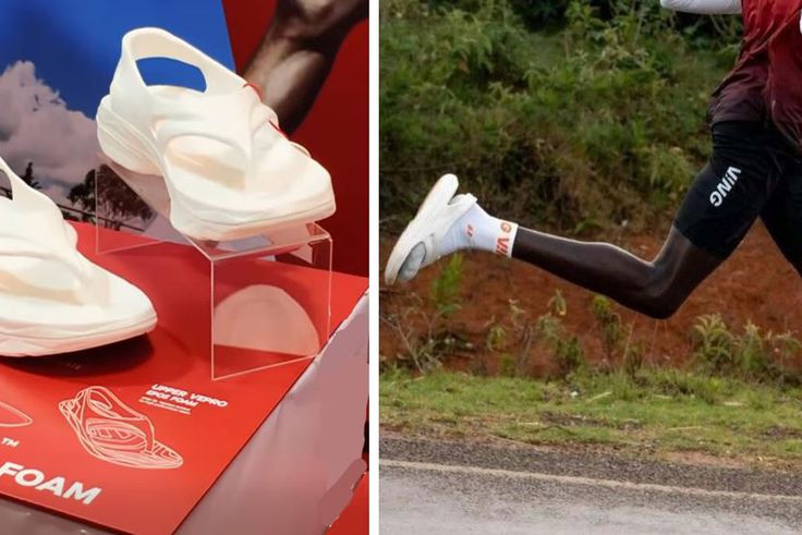 Kenyan marathoner sets new record with revolutionary sandals