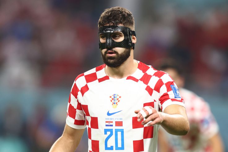 Josko Gvardiol in action for croatia