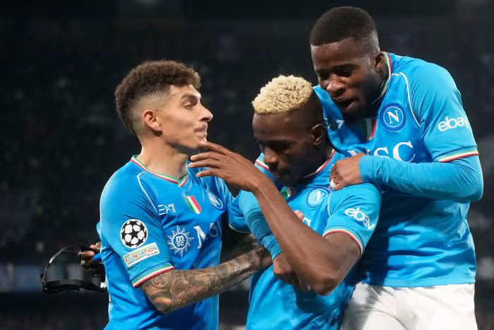 Victor Osimhen equalised for Napoli against Barcelona