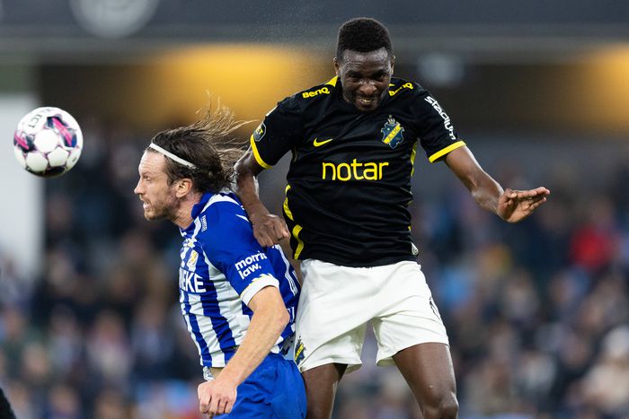 Collins Lusaka Sichenje during the Allsvenskan soccer match between IFK Gothenburg and AIK.