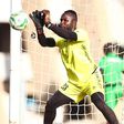 AFC Leopards' goalkeeper Levis Opiyo in training with Harambee Stars.