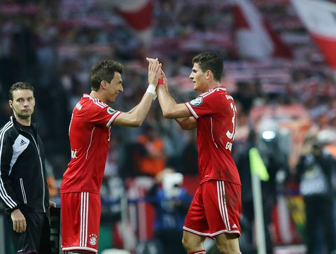 Namesakes Mario Gomez and Mario Mandzukic were both successful strikers for Bayern Munich