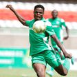 Gor Mahia striker Benson Omala in action during the FKF Premier league match.