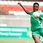 Gor Mahia striker Benson Omala in action during the FKF Premier league match.