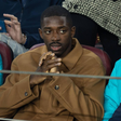 Pedri and Dembele watching from the stands