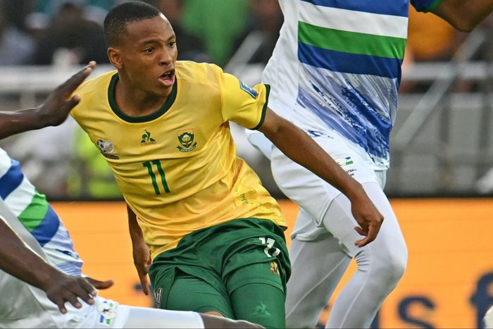 Watch the Bafana Bafana of South Africa beat Lesotho 2-0 to send a warning to World Cup Group C rivals, the Super Eagles of Nigeria.