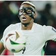 Nigeria's hero Victor Osimhen sporting his heroic mask!