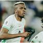 Nigeria's dynamic duo of Osimhen and Lookman after a good day at the office against Rwanda.