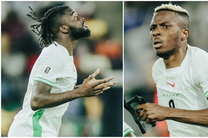 New Super Eagles invitee Arokodare (left) and Victor Osimhen.