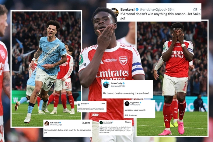 Bukayo Saka BLASTED by Arsenals fans following Carabao Cup defeat