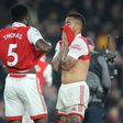 Thomas Partey and Gabriel Jesus look dejected against Southampton
