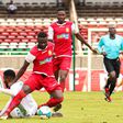 Kenya Police defender Musa Mohamed in action against Gor Mahia.