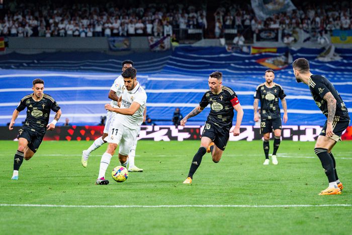 Marcos Asensio opens the scoring for Real Madrid