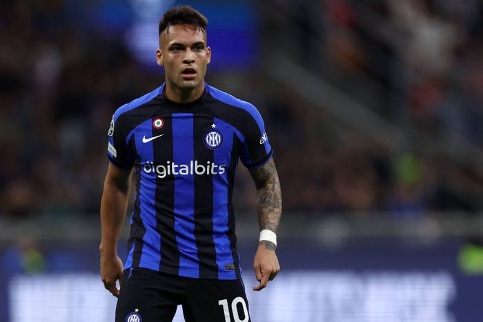 Lautaro Martinez of Inter Milan in a Champions League action.
