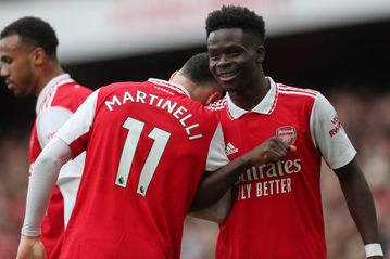 Martinelli and Saka equal Ronaldo and Rooney