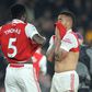 Gabriel Jesus and Thomas Partey of Arsenal.