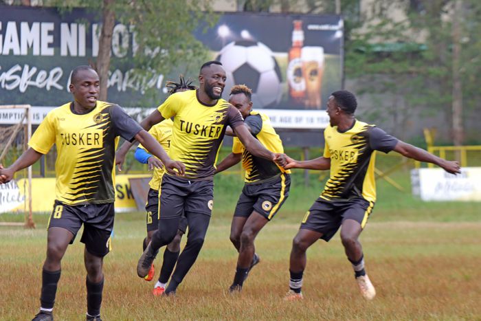Tusker FC players celebrating