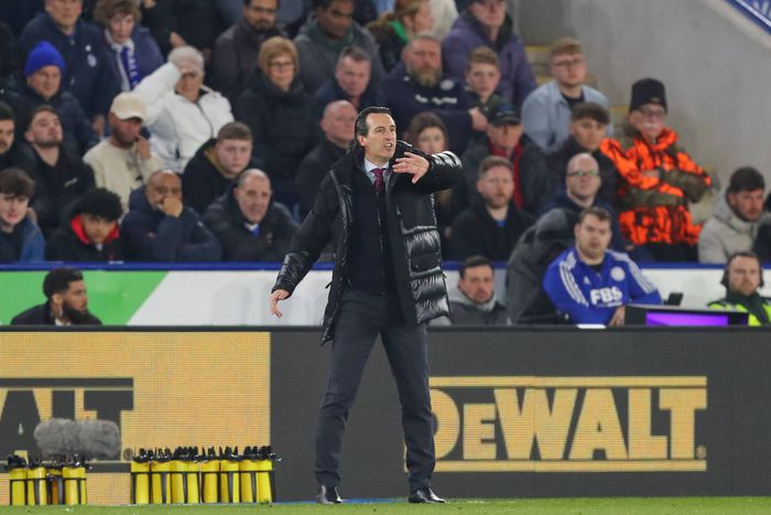 Aston Villa head coach Unai Emery