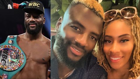 Efe Ajagba: Nigerian boxer celebrates 30th birthday with wife