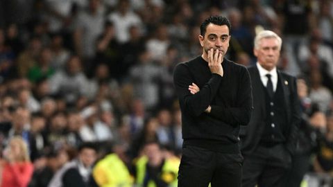 Xavi blames referee for El-Classico defeat as Barcelona's title hopes fade