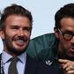 Inter Miami Co-owner David Beckham (L) and Hollywood actors Ryan Reynolds (C) and Will Ferrel (R)
