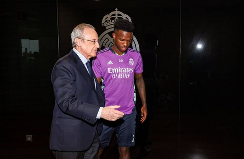 Real Madrid President Florentino Perez meets with Vinicius Junior after  racism incident