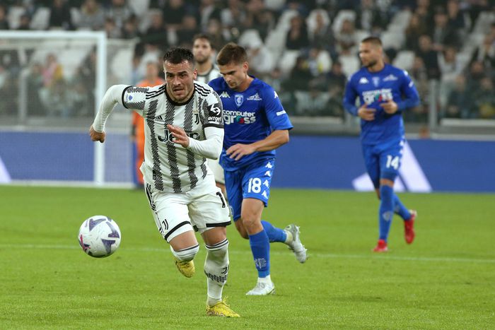 Juventus vs Empoli first-leg match