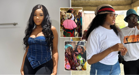 Cynthia Jenewari: Super Eagles WAG and ex-beauty queen inspires thousands through initiative aimed at helping the elderly