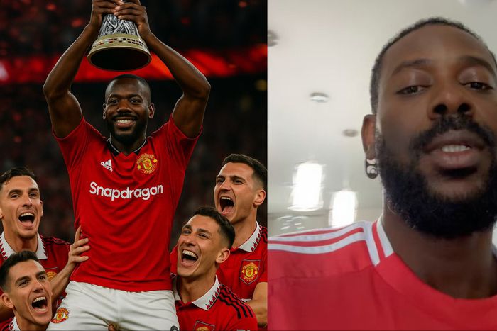 Nigerian Afrobeats star Adekunle Gold laments Manchester United's Europa League loss to Tottenham Hotspur.