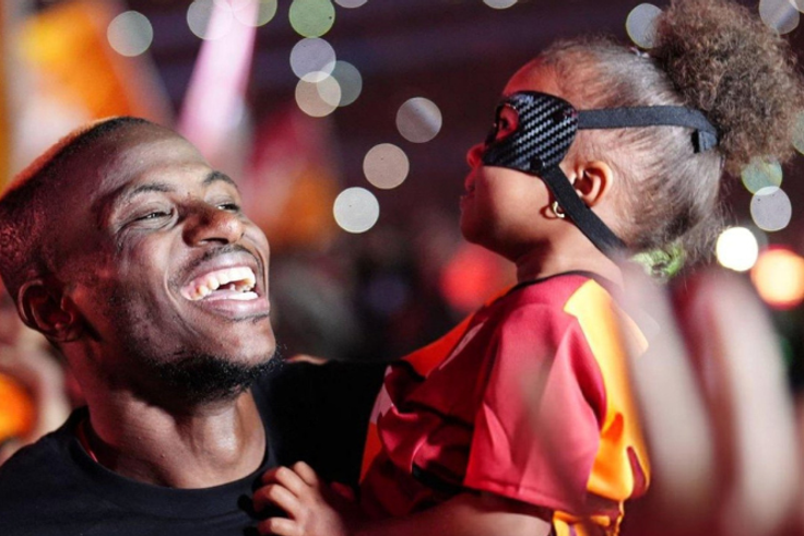 I was surprised — Osimhen reacts to hearing daughter's voice over the stadium microphone