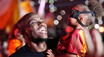 I was surprised — Osimhen reacts to hearing daughter's voice over the stadium microphone