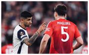 Maguire and Romero clash during celebration after Tottenham's Europa League victory