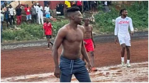 Man United target Onana and Napoli's Anguissa spotted playing with Friends in Cameroon