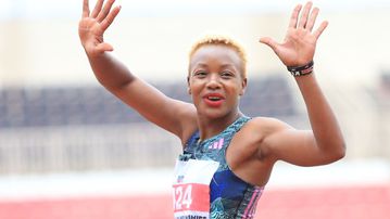 Omanyala's fiancé bounces back with impressive second-place finish at the National Championships