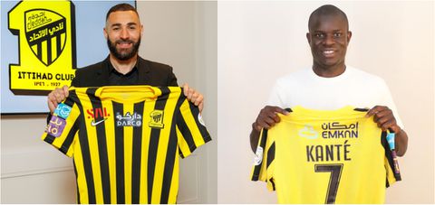 You are the best midfielder in the world - Benzema welcomes Kante to Al Ittihad