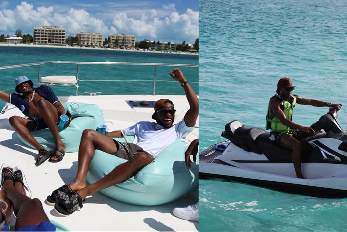 Super Eagles of Nigeria stars Ademola Lookman and Joe Aribo show off skills and bromance on Jet Ski.