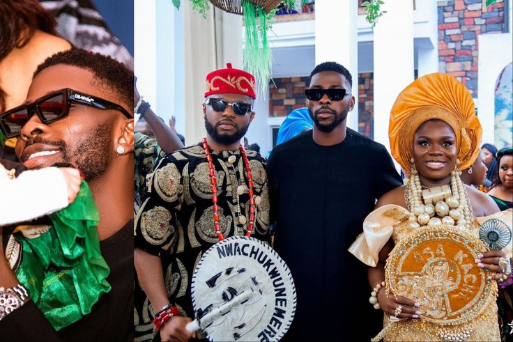 Super Eagles of Nigeria star Kelechi Iheanacho shows off style at wedding.