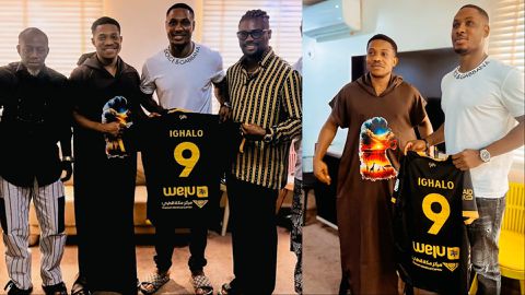 Ighalo and Faith: Super Eagles legend gifts Pastor Jerry Eze a jersey