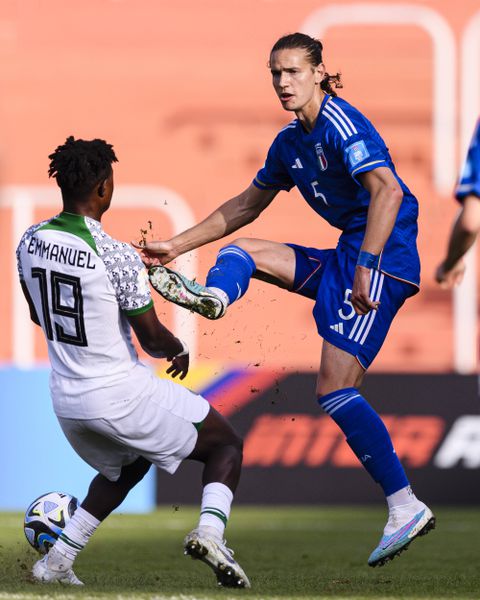Umeh in action against Argentina at the FIFA U20s World Cup.