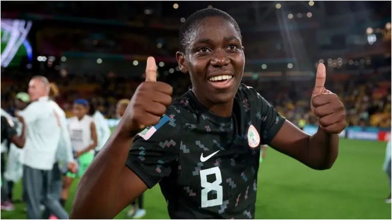 Super Falcons legend Asisat Oshoala.