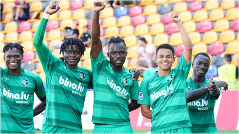 UECL-chasing club celebrate Auda-cious Nigerian giant after inspirational display secures win