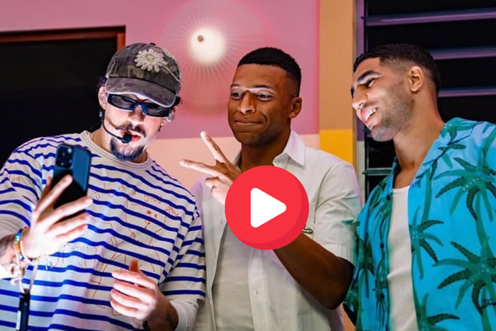 Bad Bunny: Kylian Mbappé and Achraf Hakimi reunite at residency of the world’s most-streamed Latin music artist