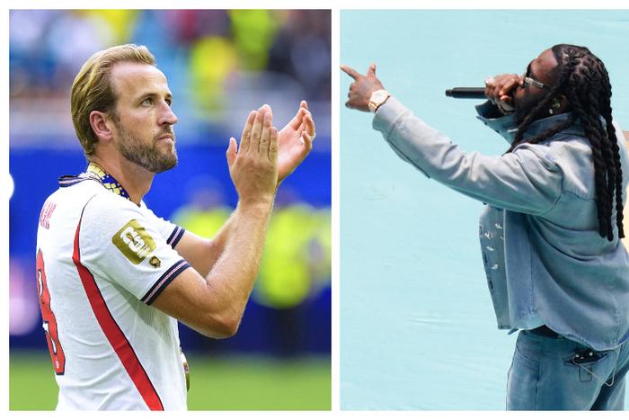 Harry Kane and Burna Boy link up in New York club