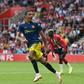 Manchester United's Mason Greenwood celebrates at Southampton
